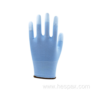 Hespax Custom Working Gloves Anti-cut Safety PU Coated